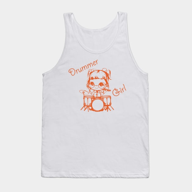 Drummer Girl Tank Top by Altaria Design